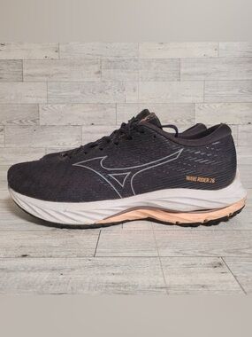 Men's Mizuno Wave Rider 26 Gray Athletic Running Sneakers Shoes Size 10.5